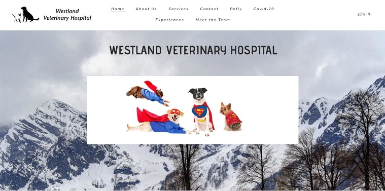 Westland Veterinary Hospital's homepage