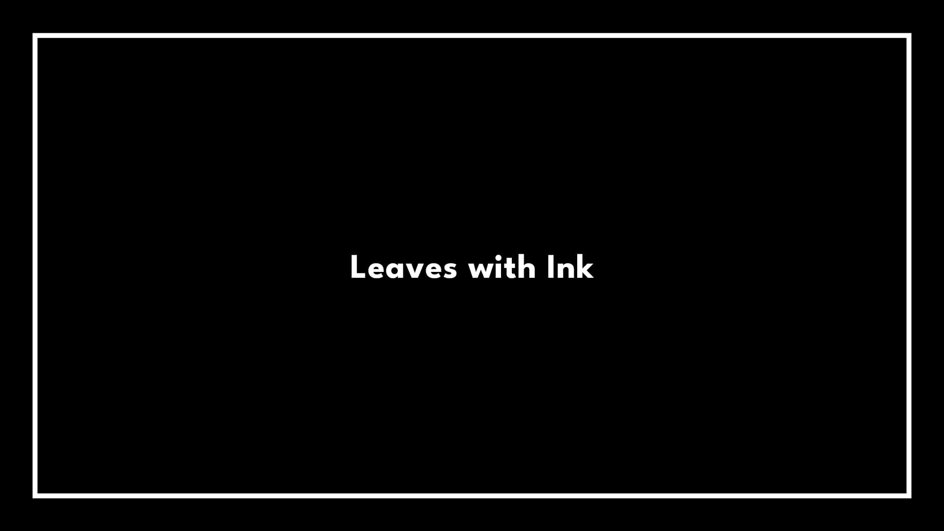 Leaves with Ink's Banner
