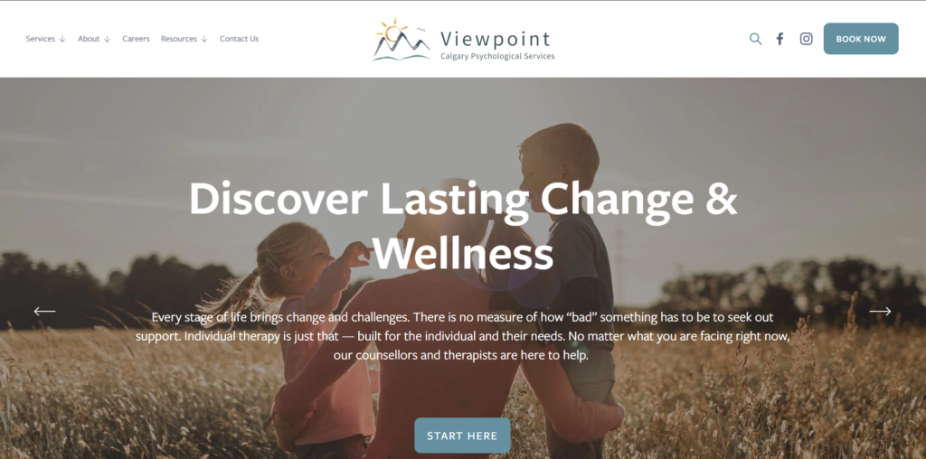 Viewpoint Psychological Services homepage