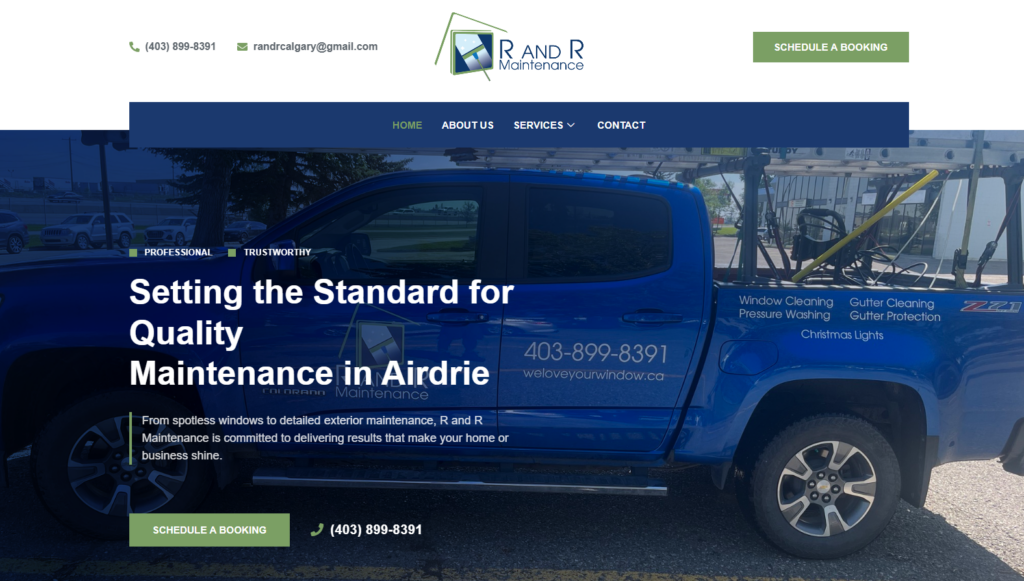 r and r maintenance banner