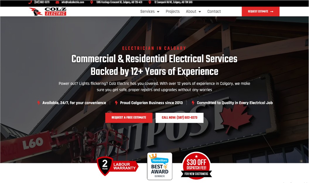 colz electric homepage