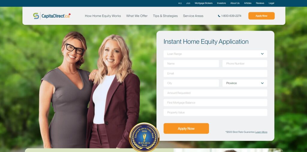 capital direct homepage