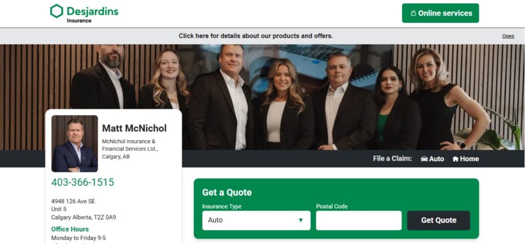 Matt McNichol - Desjardins Insurance Agent