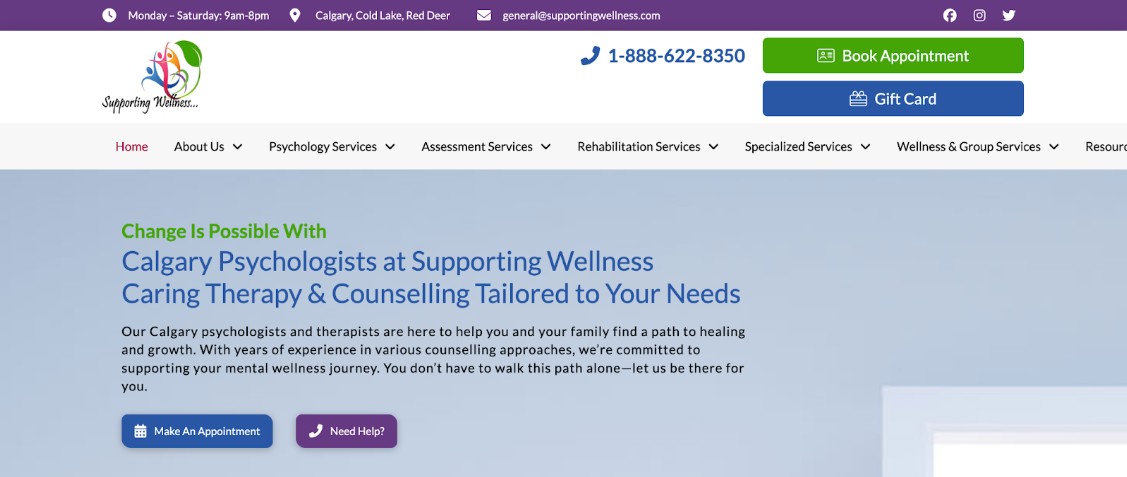 Supporting Wellness Psychological & Family Services