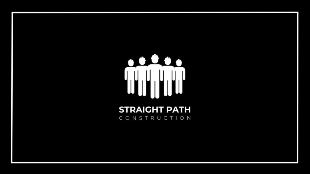 straight path construction banner